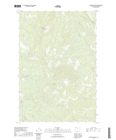United States Geological Survey Wickiup Mountain, OR (2020, 24000-Scale) digital map