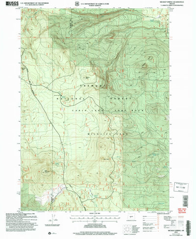 United States Geological Survey Wickiup Spring, OR (2004, 24000-Scale) digital map