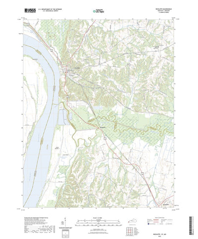 United States Geological Survey Wickliffe, KY (2022, 24000-Scale) digital map