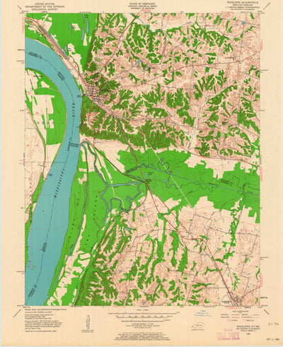 United States Geological Survey Wickliffe, KY-MO (1951, 24000-Scale) digital map