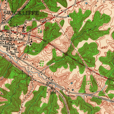 United States Geological Survey Wickliffe, KY-MO (1951, 24000-Scale) digital map