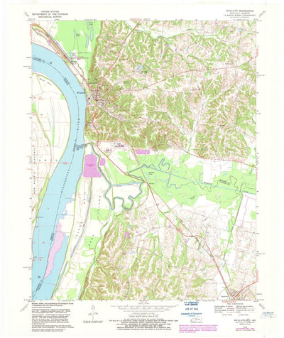 United States Geological Survey Wickliffe, KY-MO (1970, 24000-Scale) digital map