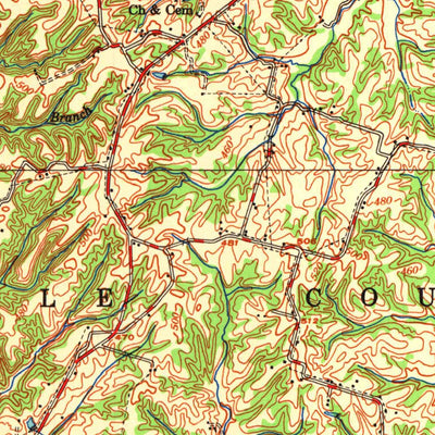 United States Geological Survey Wickliffe, KY-MO-IL (1955, 62500-Scale) digital map