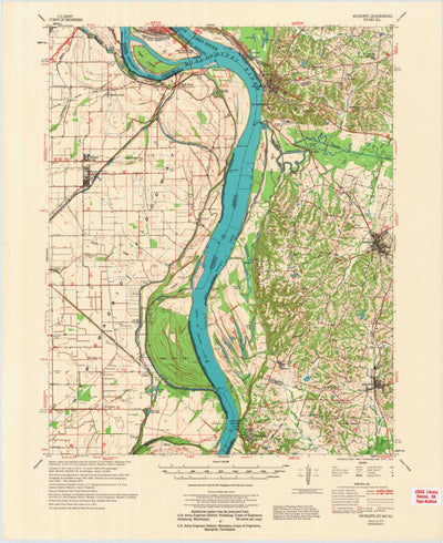 United States Geological Survey Wickliffe, KY-MO-IL (1972, 62500-Scale) digital map