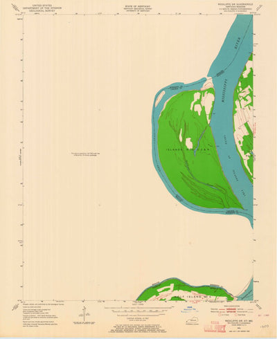 United States Geological Survey Wickliffe SW, MO-KY (1951, 24000-Scale) digital map