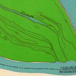 United States Geological Survey Wickliffe SW, MO-KY (1951, 24000-Scale) digital map