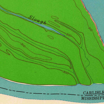 United States Geological Survey Wickliffe SW, MO-KY (1951, 24000-Scale) digital map