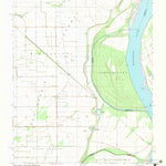 United States Geological Survey Wickliffe SW, MO-KY (1969, 24000-Scale) digital map