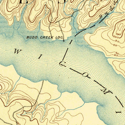 United States Geological Survey Wicomico, MD-VA (1894, 62500-Scale) digital map