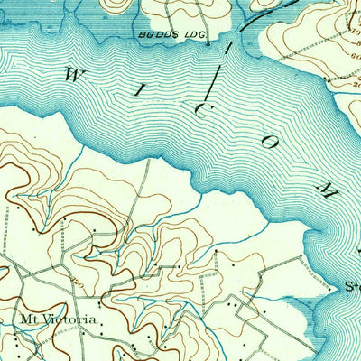 United States Geological Survey Wicomico, MD-VA (1911, 62500-Scale) digital map