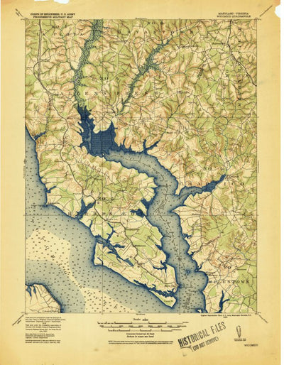United States Geological Survey Wicomico, MD-VA (1920, 62500-Scale) digital map