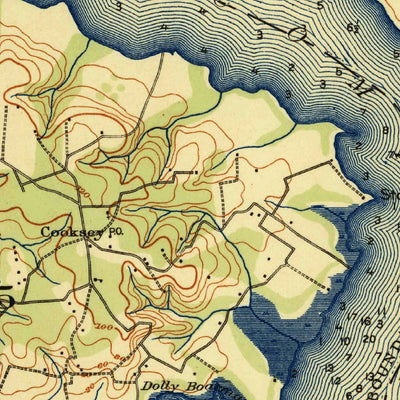 United States Geological Survey Wicomico, MD-VA (1920, 62500-Scale) digital map