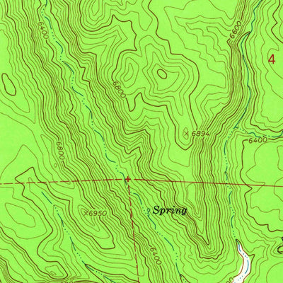 United States Geological Survey Wide Hollow Reservoir, UT (1964, 24000-Scale) digital map