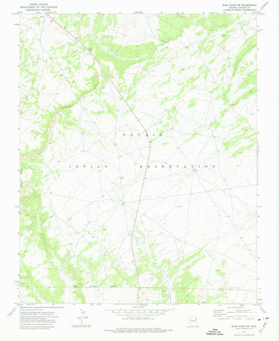 United States Geological Survey Wide Ruins SW, AZ (1971, 24000-Scale) digital map