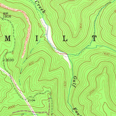 United States Geological Survey Widen, WV (1967, 24000-Scale) digital map