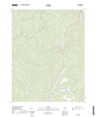 United States Geological Survey Widen, WV (2023, 24000-Scale) digital map