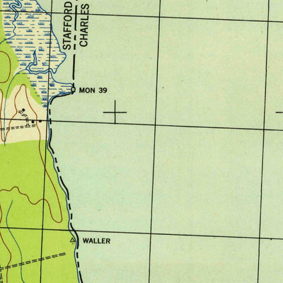 United States Geological Survey Widewater, VA-MD (1944, 31680-Scale) digital map