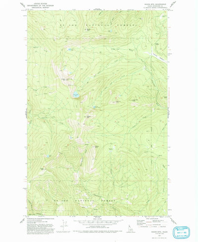 United States Geological Survey Widow Mountain, ID (1969, 24000-Scale) digital map