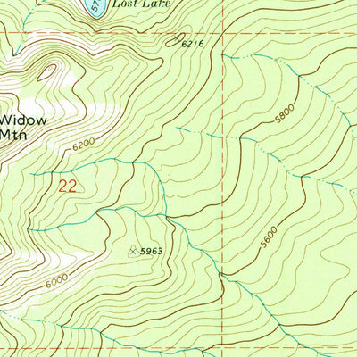 United States Geological Survey Widow Mountain, ID (1969, 24000-Scale) digital map
