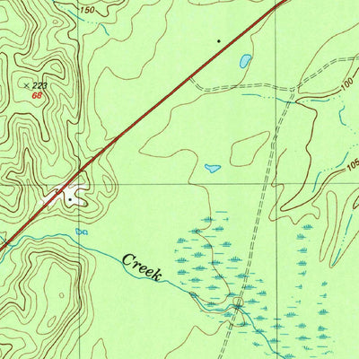 United States Geological Survey Wiergate SE, TX-LA (1985, 24000-Scale) digital map