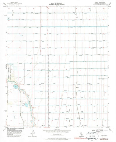 United States Geological Survey Wiest, CA (1956, 24000-Scale) digital map