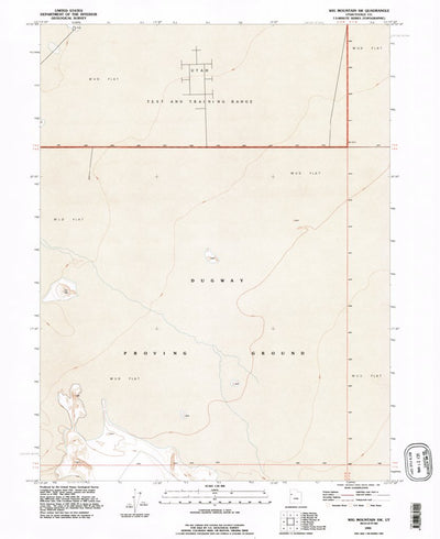 United States Geological Survey Wig Mountain SW, UT (1993, 24000-Scale) digital map