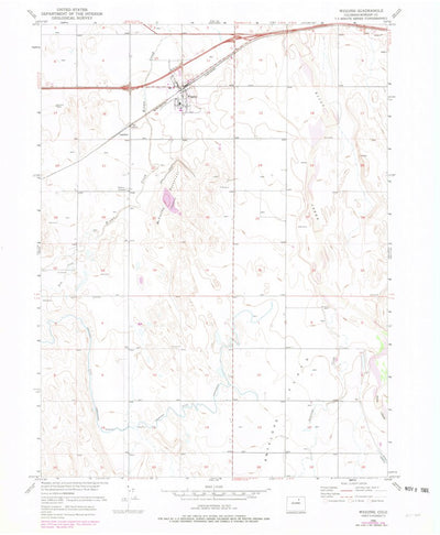 United States Geological Survey Wiggins, CO (1950, 24000-Scale) digital map