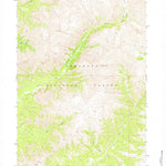 United States Geological Survey Wiggins Peak, WY (1969, 24000-Scale) digital map