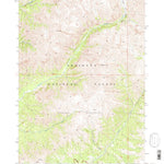 United States Geological Survey Wiggins Peak, WY (1991, 24000-Scale) digital map