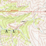 United States Geological Survey Wiggins Peak, WY (1991, 24000-Scale) digital map
