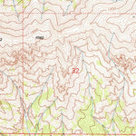 United States Geological Survey Wiggins Peak, WY (1991, 24000-Scale) digital map