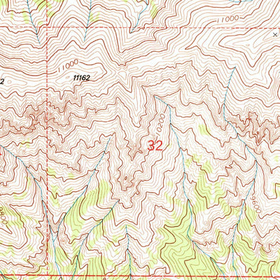 United States Geological Survey Wiggins Peak, WY (1991, 24000-Scale) digital map