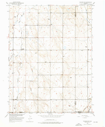 United States Geological Survey Wiggins SW, CO (1950, 24000-Scale) digital map