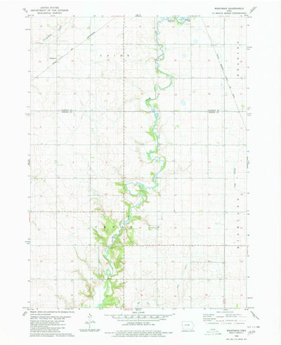 United States Geological Survey Wightman, IA (1980, 24000-Scale) digital map