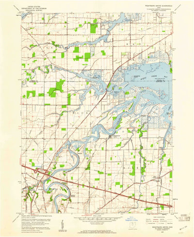 United States Geological Survey Wightmans Grove, OH (1957, 24000-Scale) digital map