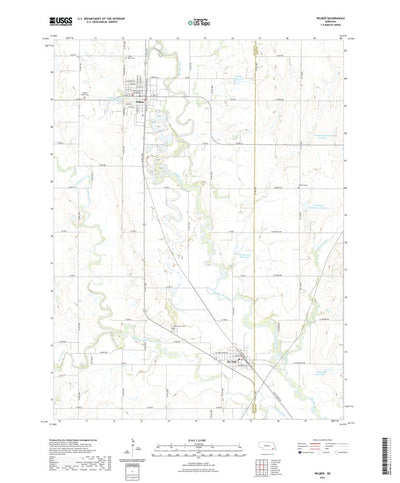 United States Geological Survey Wilber, NE (2021, 24000-Scale) digital map