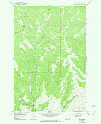 United States Geological Survey Wilborn, MT (1968, 24000-Scale) digital map