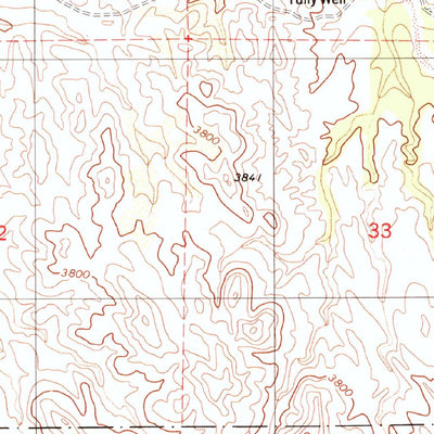 United States Geological Survey Wilbur Canyon, AZ (1980, 24000-Scale) digital map