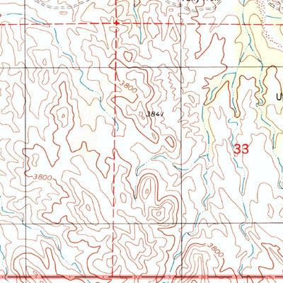 United States Geological Survey Wilbur Canyon, AZ (1996, 24000-Scale) digital map