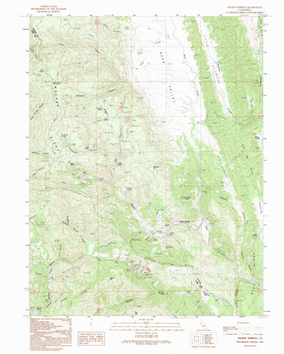 United States Geological Survey Wilbur Springs, CA (1991, 24000-Scale) digital map