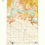 United States Geological Survey Wilbur, WA (1950, 62500-Scale) digital map