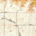 United States Geological Survey Wilbur, WA (1950, 62500-Scale) digital map