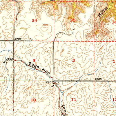 United States Geological Survey Wilbur, WA (1950, 62500-Scale) digital map