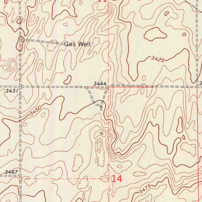 United States Geological Survey Wilburton, KS (1974, 24000-Scale) digital map