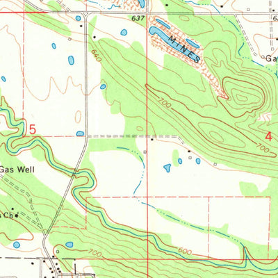 United States Geological Survey Wilburton, OK (1971, 24000-Scale) digital map