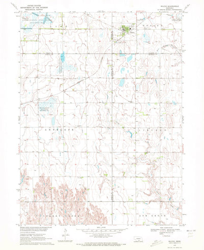 United States Geological Survey Wilcox, NE (1970, 24000-Scale) digital map