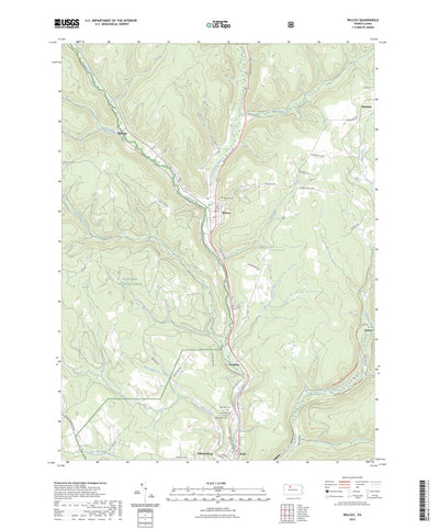 United States Geological Survey Wilcox, PA (2023, 24000-Scale) digital map