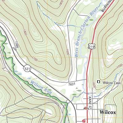 United States Geological Survey Wilcox, PA (2023, 24000-Scale) digital map