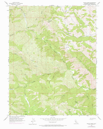 United States Geological Survey Wilcox Ridge, CA (1956, 24000-Scale) digital map