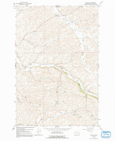 United States Geological Survey Wilcox, WA (1964, 24000-Scale) digital map